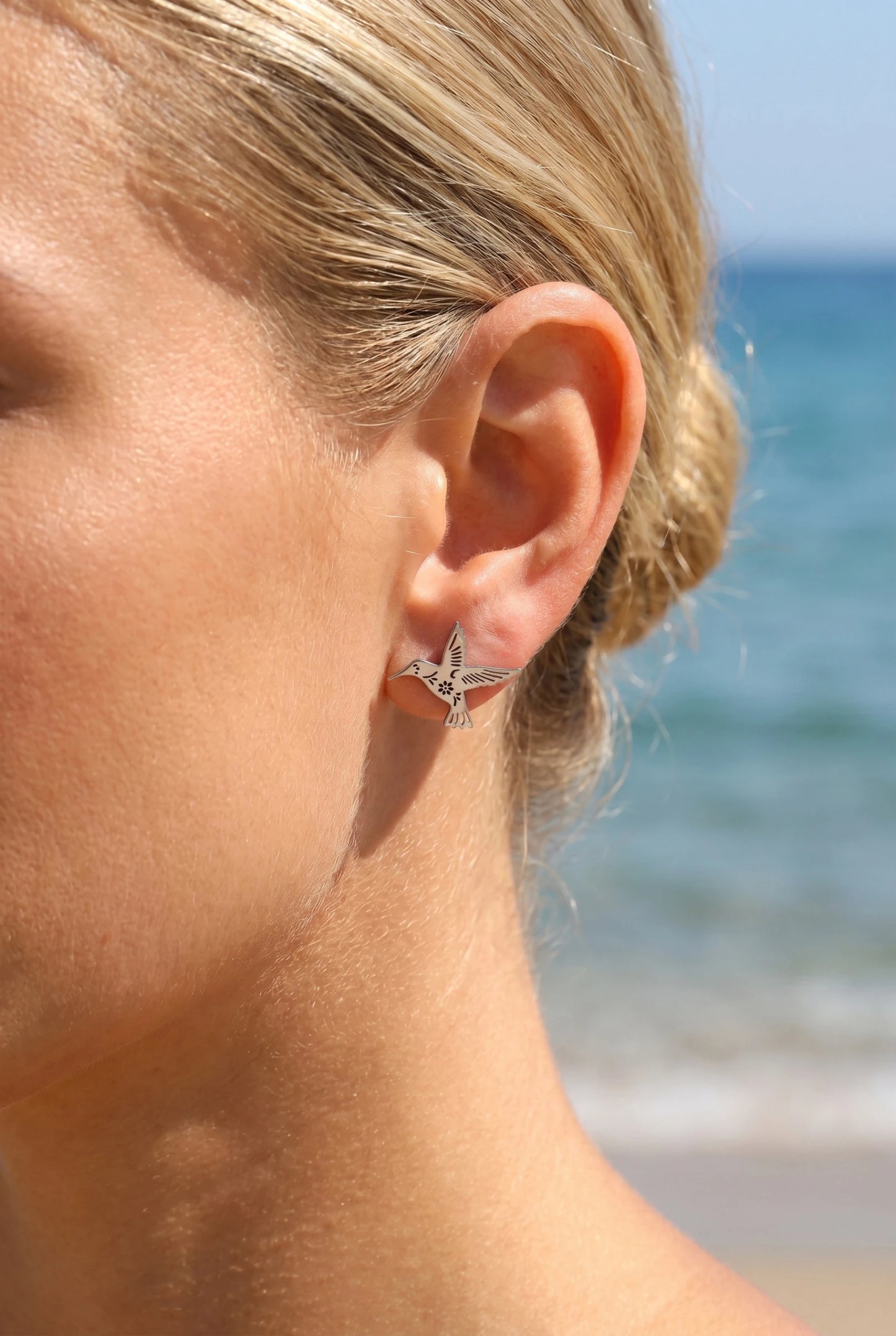 Boucles d’oreilles en acier inoxydable