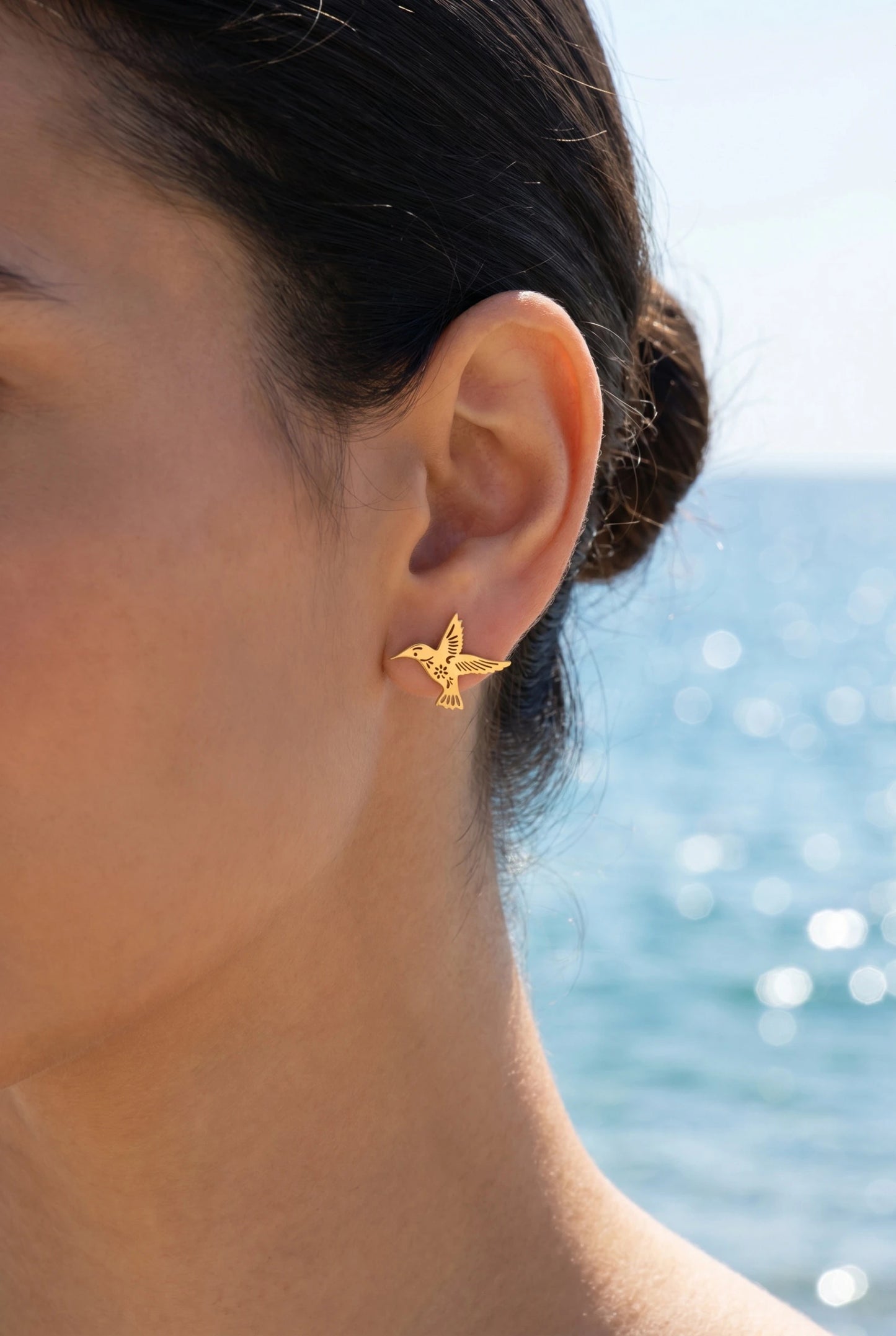 Boucles d’oreilles en acier inoxydable
