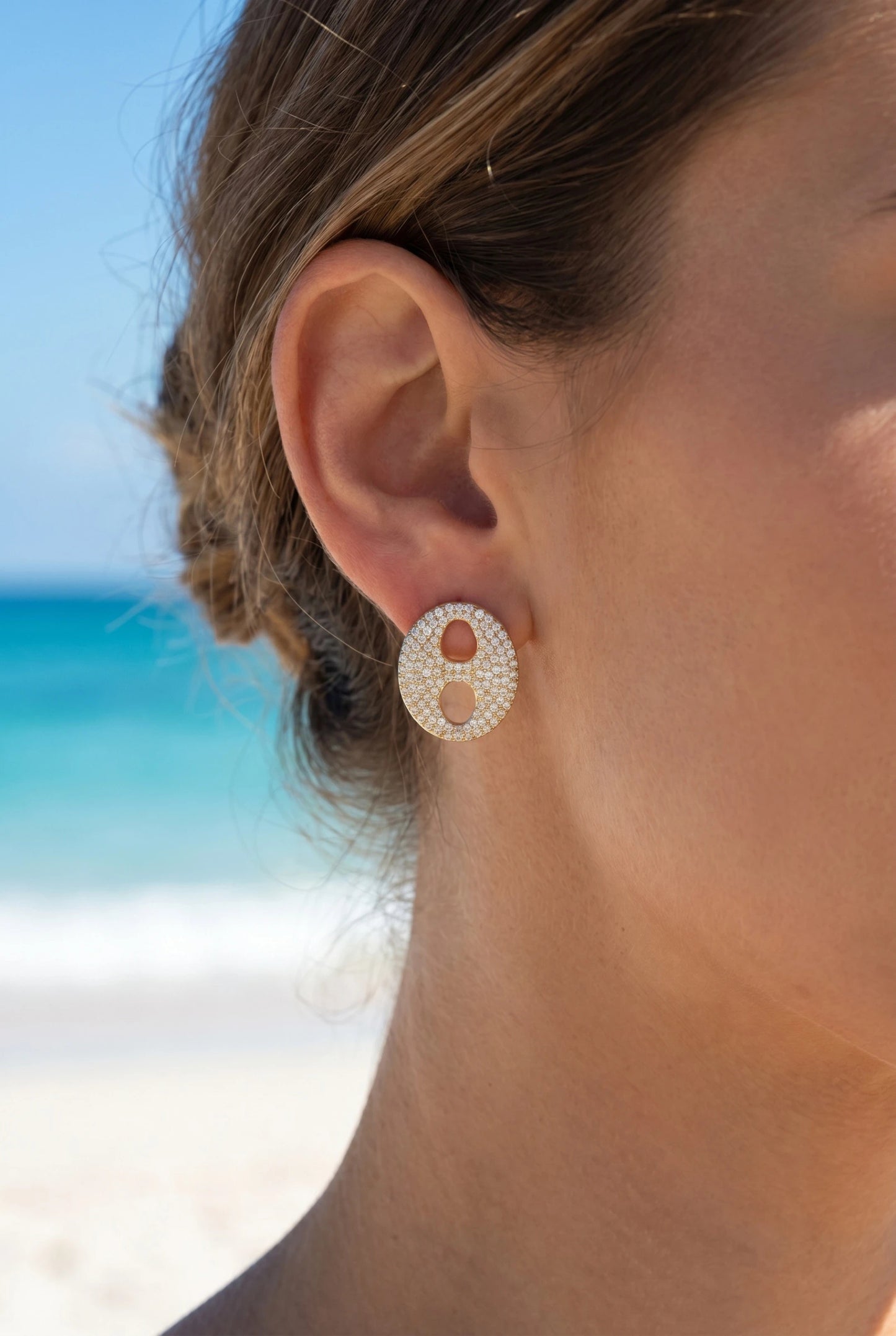 Boucles d’oreilles en acier inoxydable