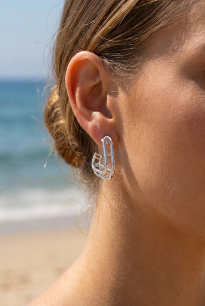 Boucles d’oreilles en acier inoxydable