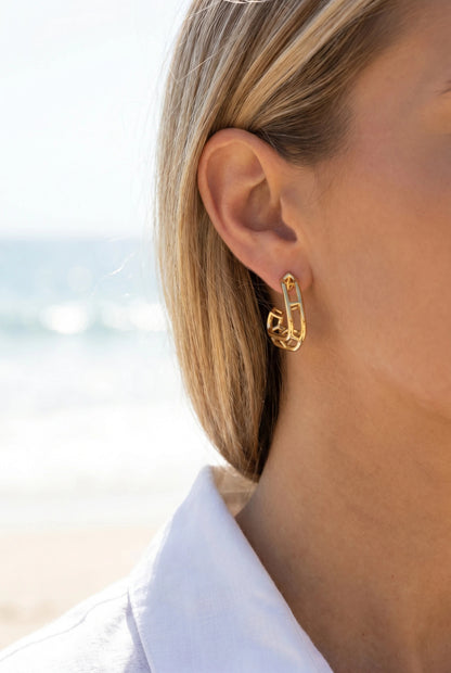 Boucles d’oreilles en acier inoxydable