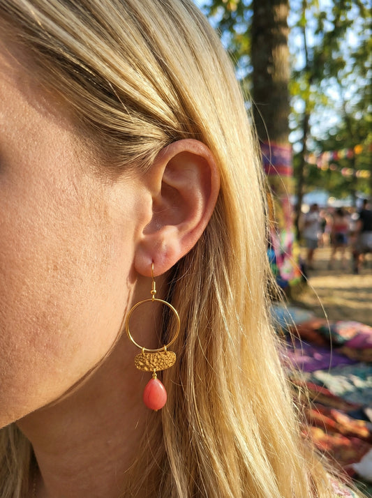 Boucles d’oreilles en acier inoxydable
