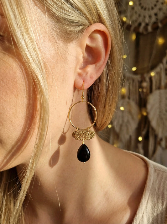 Boucles d’oreilles en acier inoxydable