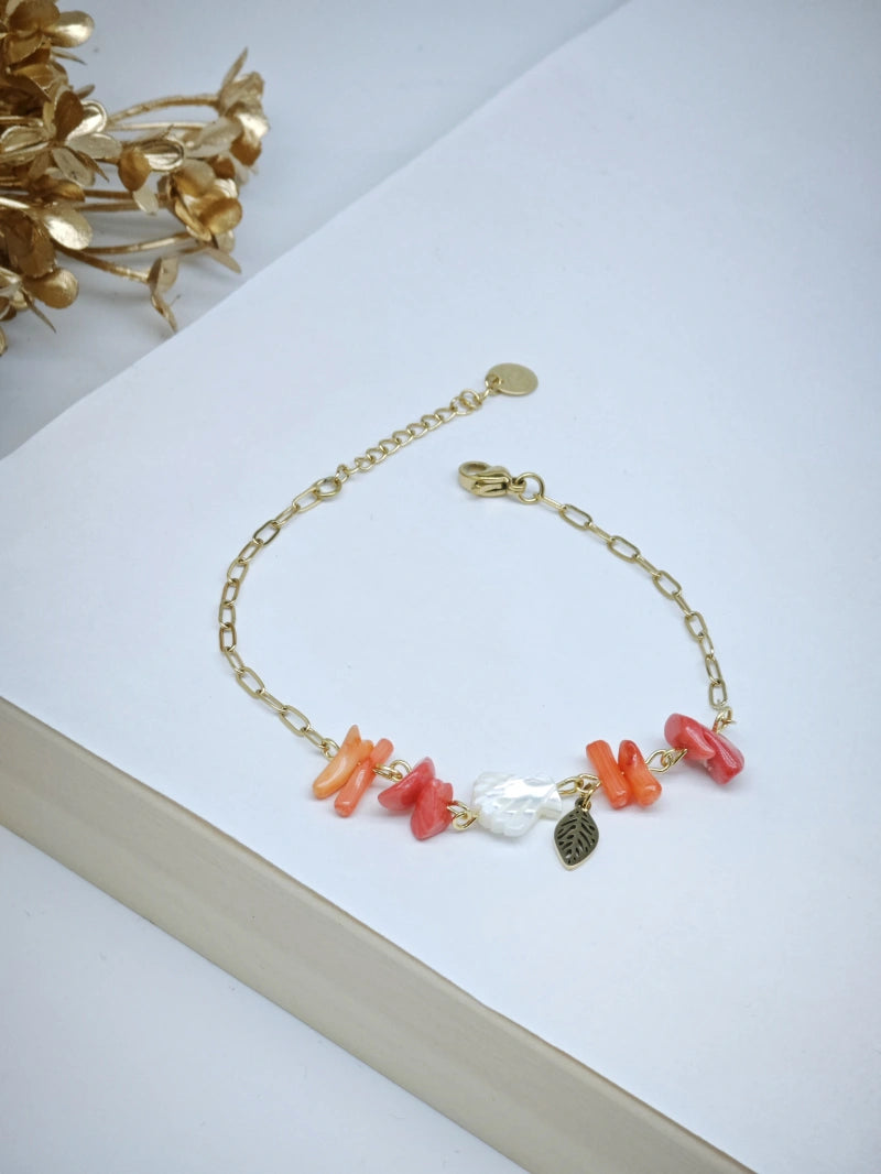 Bracelet en acier inoxydable - ORANGE