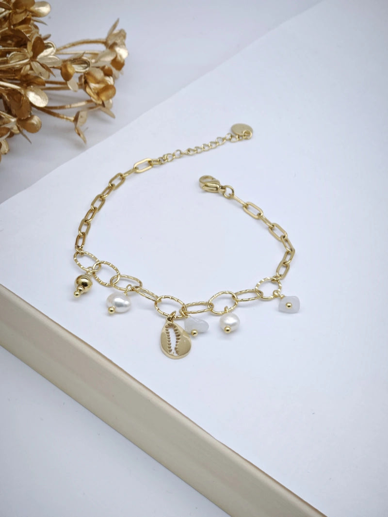 Bracelet en acier inoxydable - BLANC