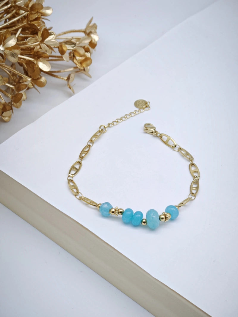 Bracelet en acier inoxydable - BLEU