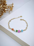 Bracelet en acier inoxydable - MULTICOLORE