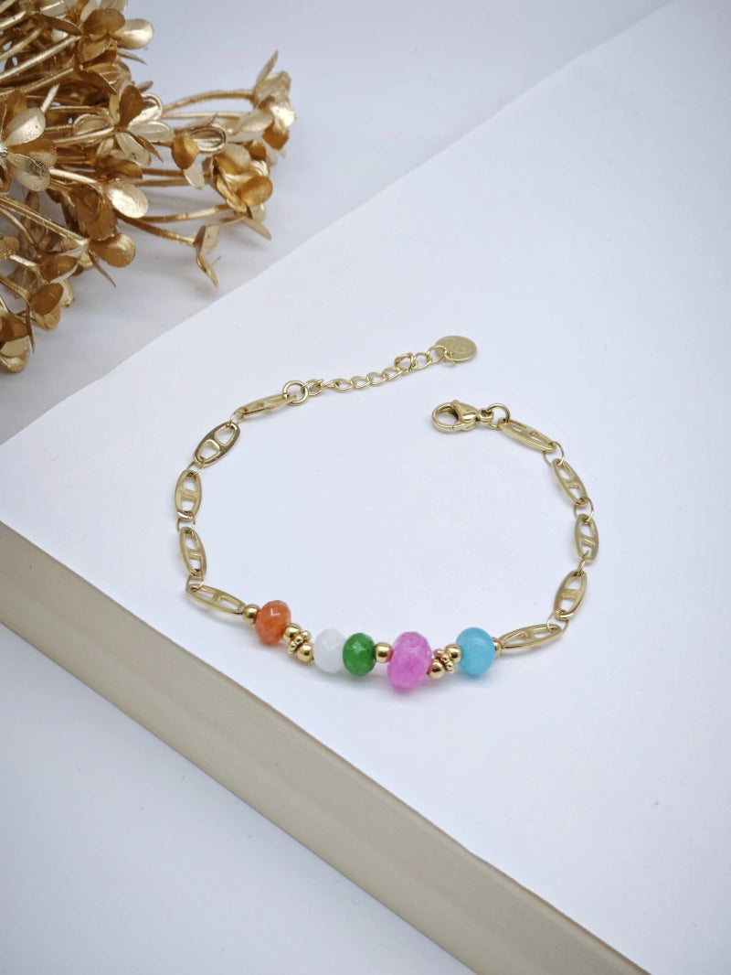Bracelet en acier inoxydable - MULTICOLORE