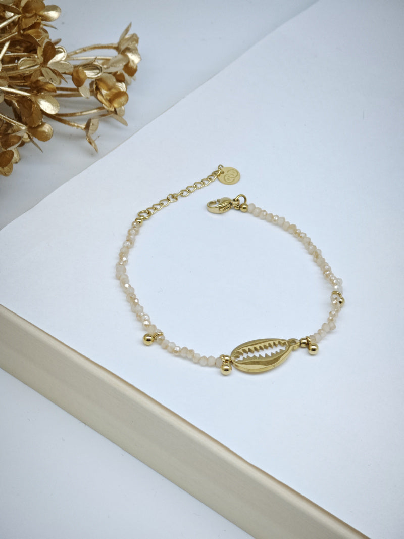 Bracelet en acier inoxydable - BEIGE