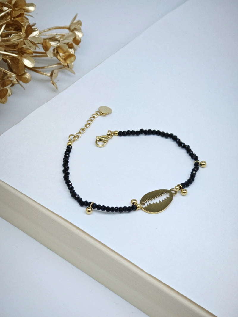 Bracelet en acier inoxydable - NOIR