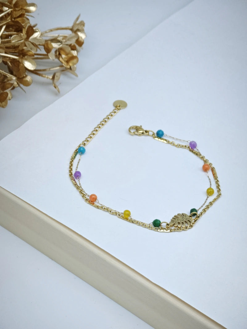 Bracelet en acier inoxydable - MULTICOLORE