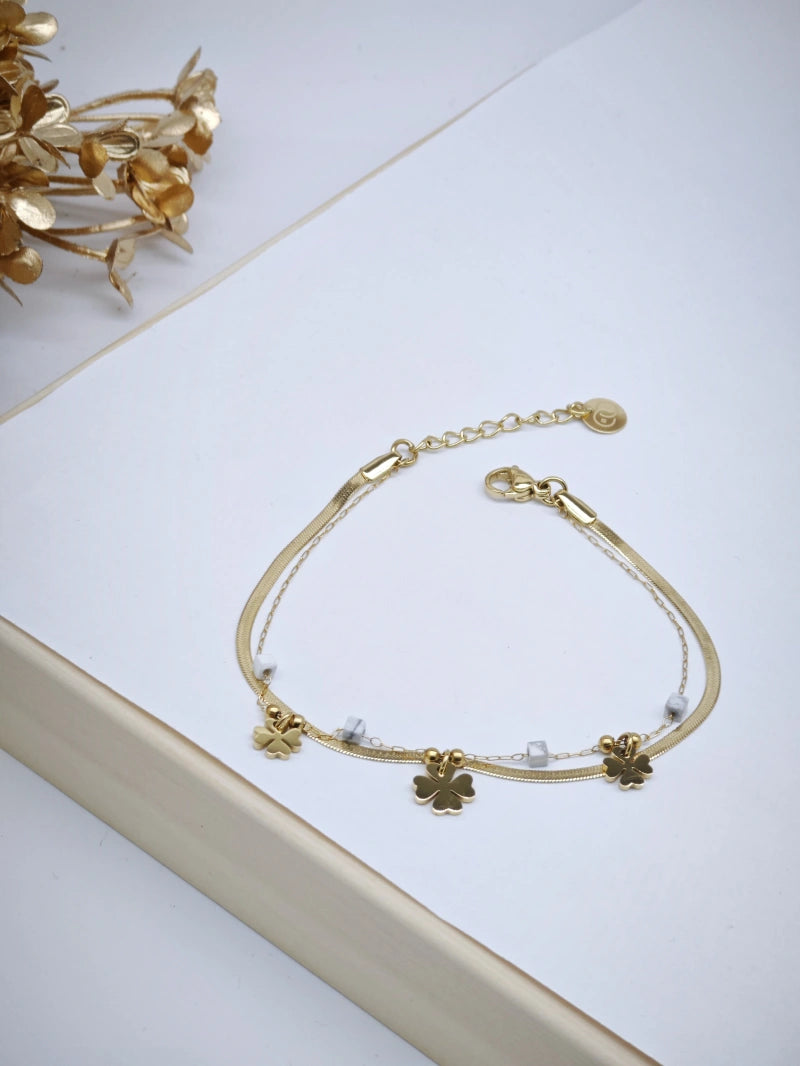 Bracelet en acier inoxydable - BLANC