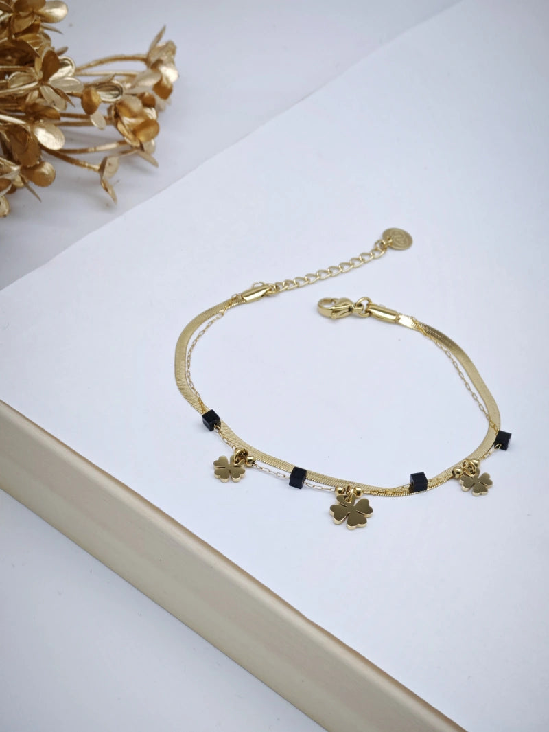 Bracelet en acier inoxydable - NOIR