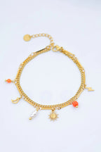Bracelet en acier inoxydable - ORANGE