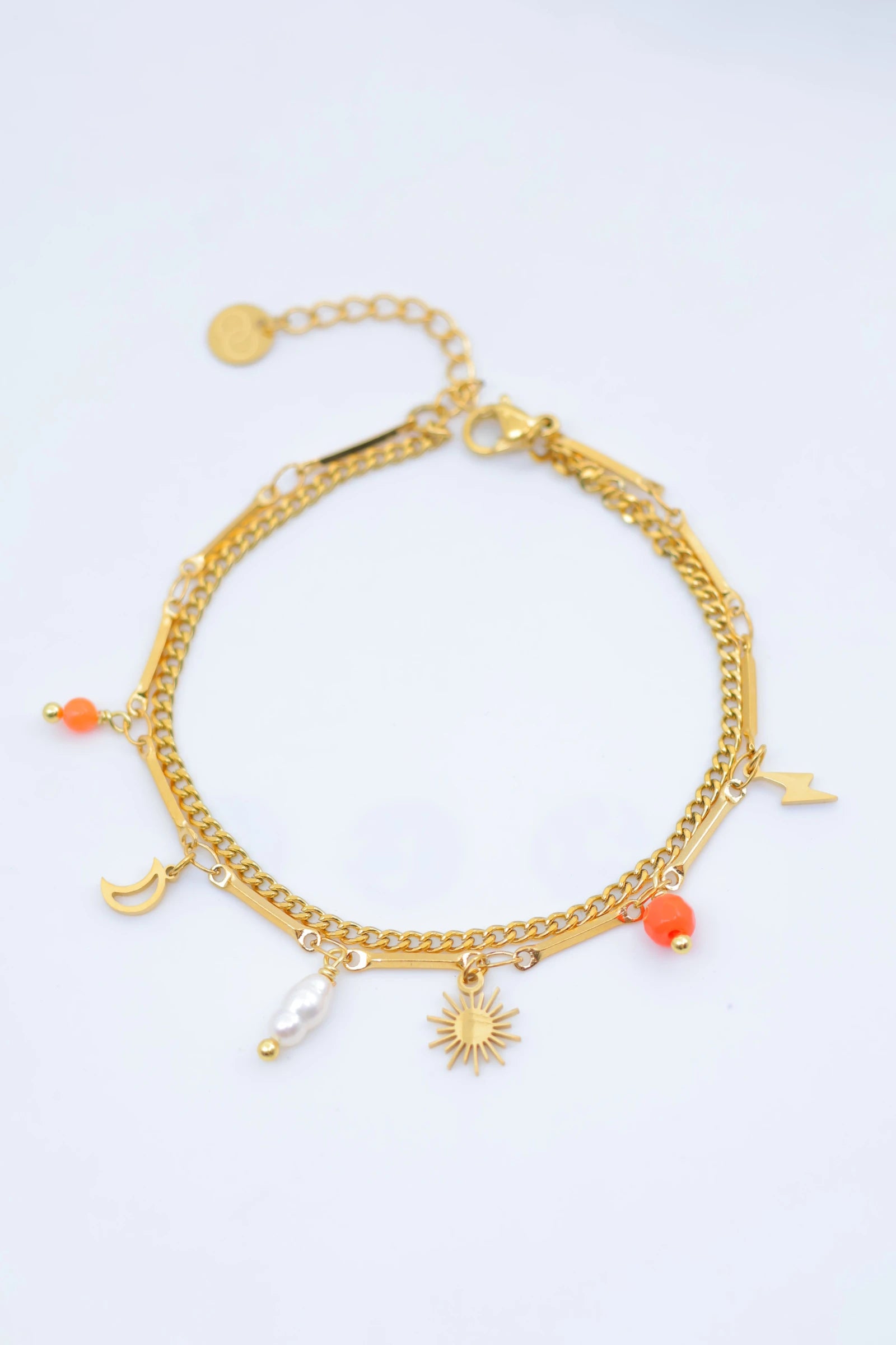 Bracelet en acier inoxydable - ORANGE