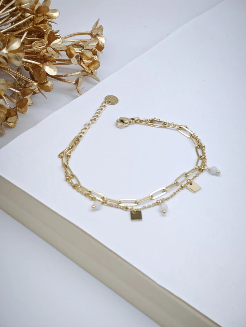 Bracelet en acier inoxydable - BLANC
