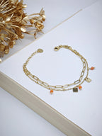 Bracelet en acier inoxydable - ORANGE