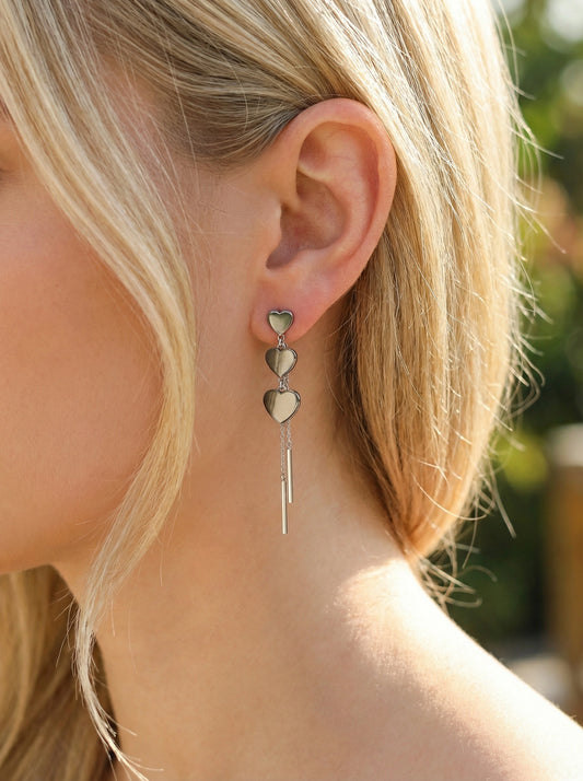 Boucles d’oreilles en acier inoxydable