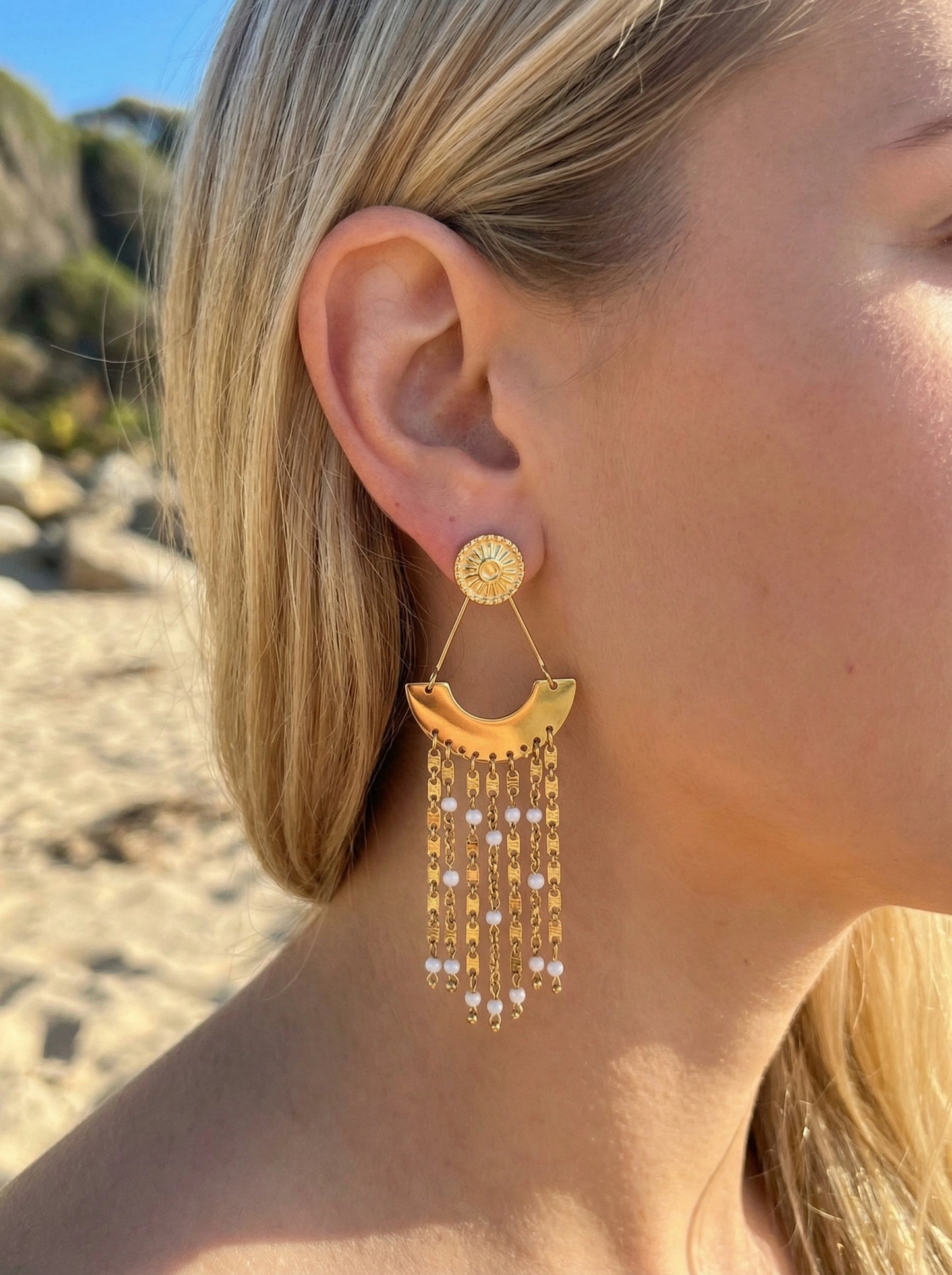 Boucles d’oreilles en acier inoxydable