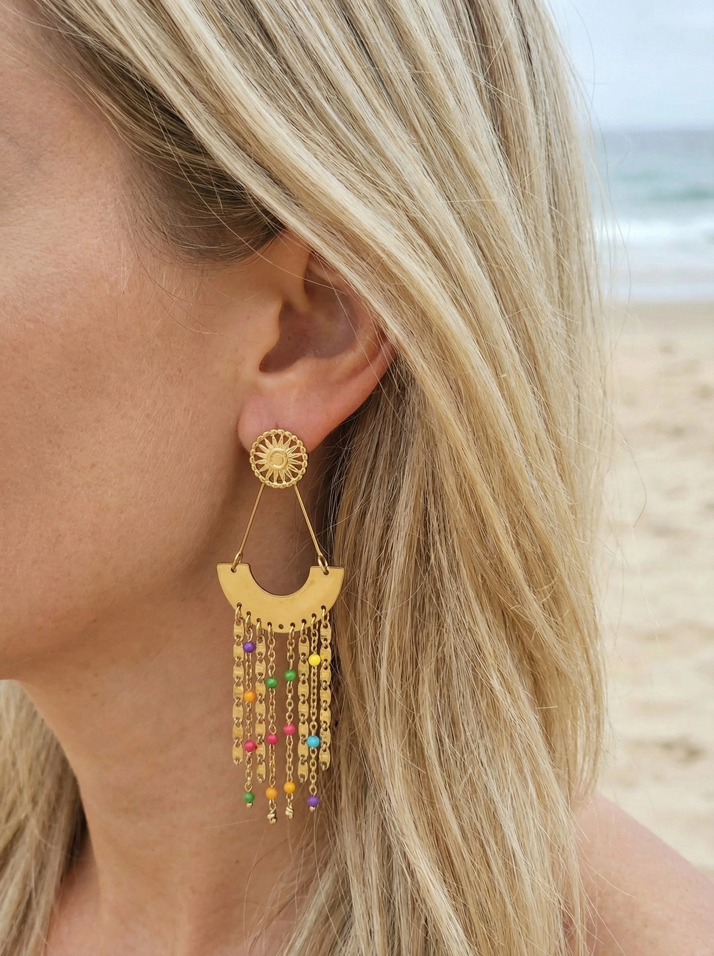 Boucles d’oreilles en acier inoxydable