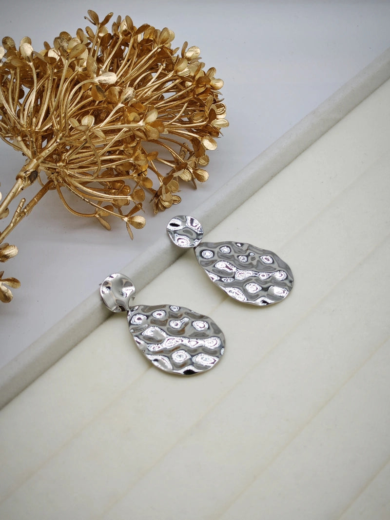 Boucles d'oreilles en acier inoxydable - ARGENT