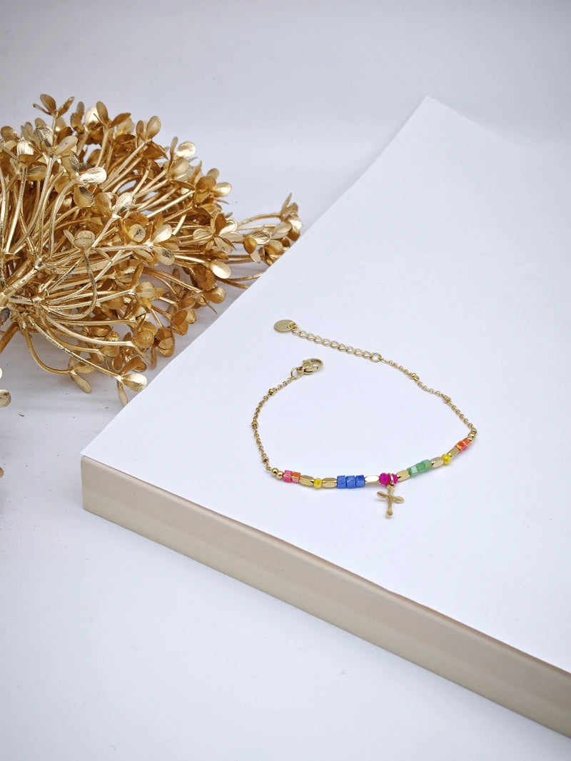 Bracelet en acier inoxydable - MULTICOLORE
