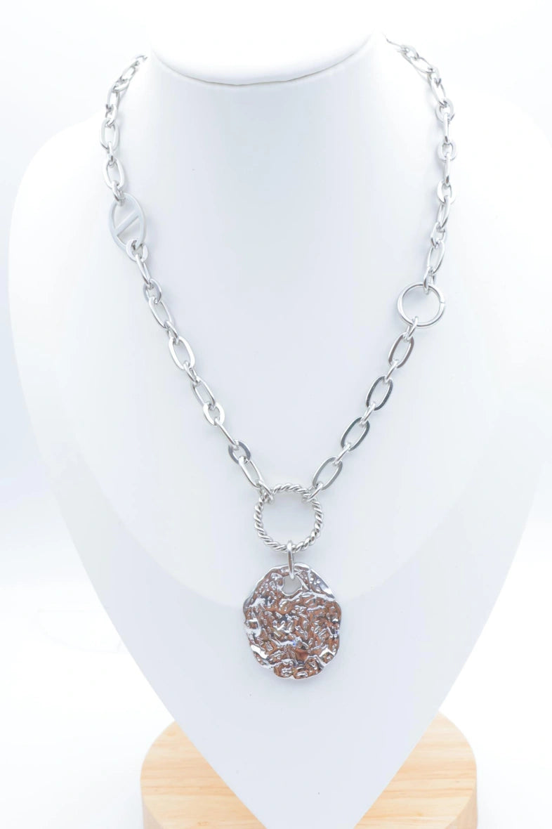 Collier en acier inoxydable - ARGENT