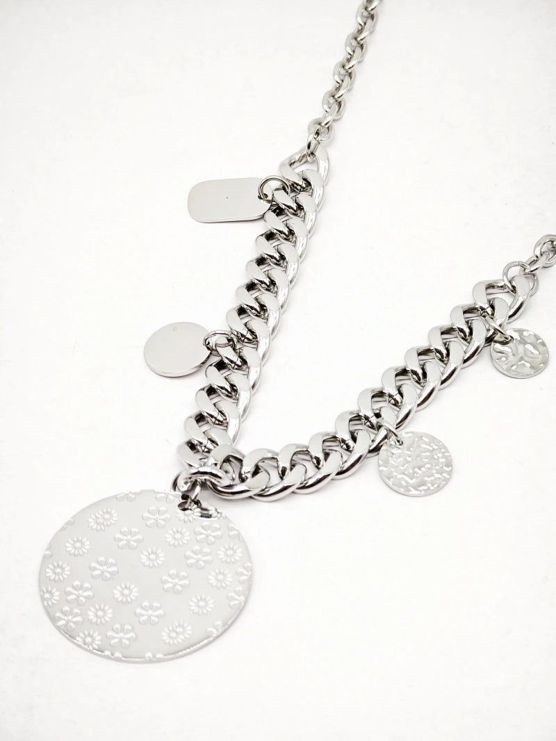 Collier en acier inoxydable - ARGENT