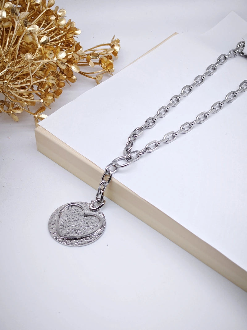 Collier en acier inoxydable - ARGENT