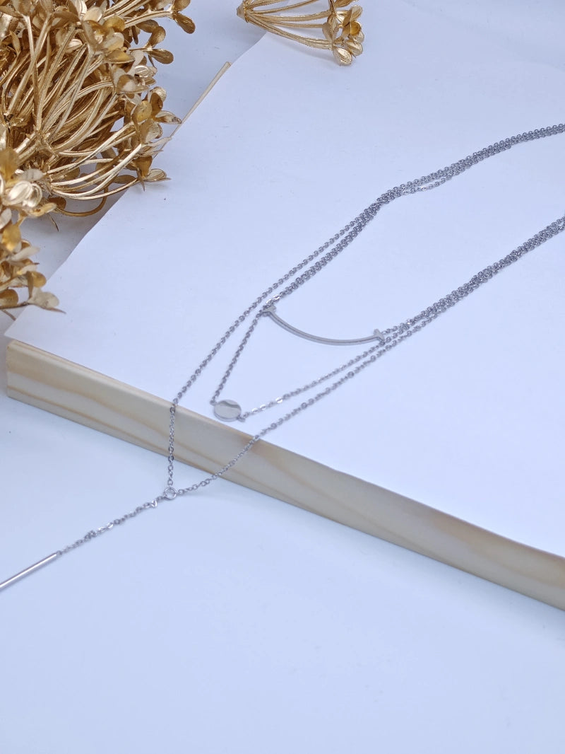 Collier en acier inoxydable - ARGENT