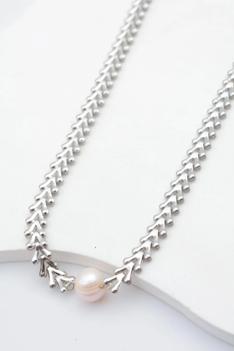 Collier en acier inoxydable - ARGENT