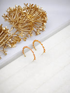 Boucles d'oreilles en acier inoxydable - ORANGE