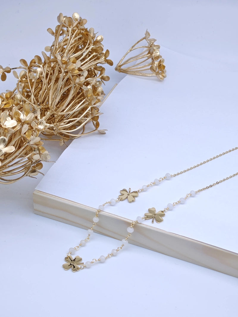 Collier en acier inoxydable - BLANC