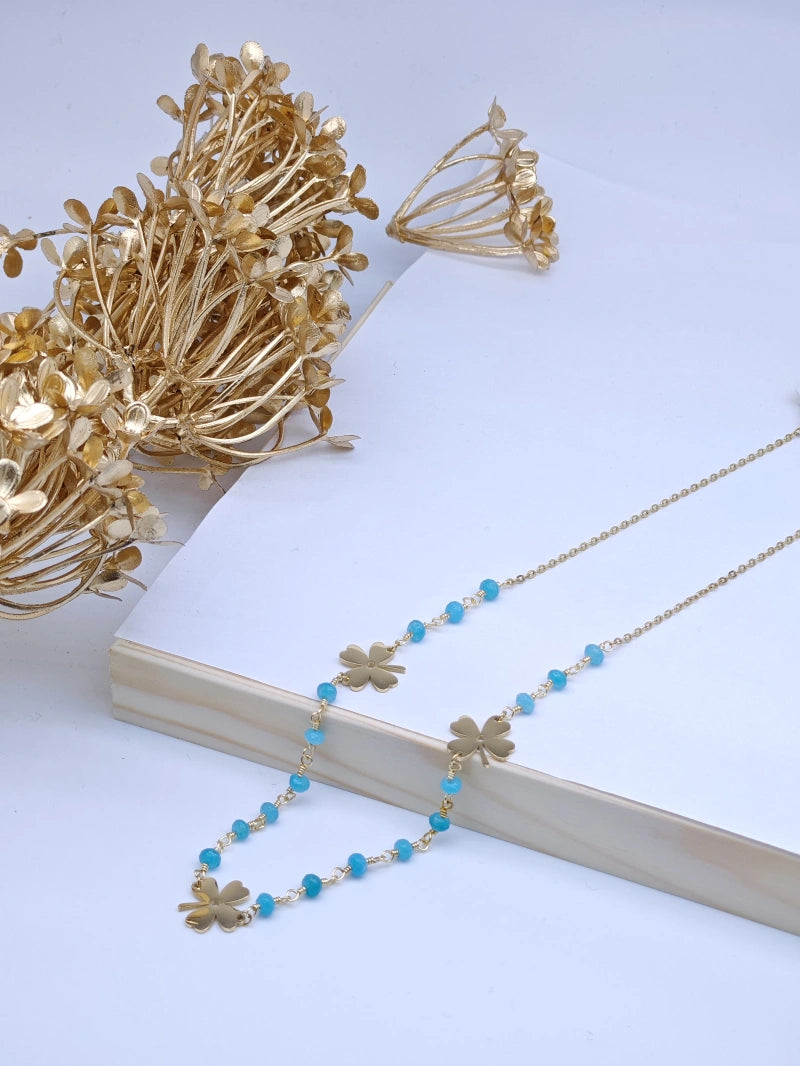 Collier en acier inoxydable - BLEU