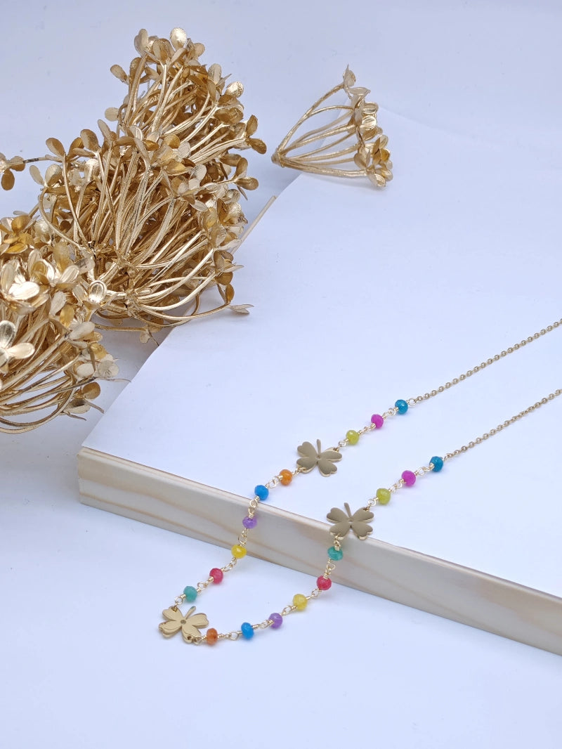 Collier en acier inoxydable - MULTICOLORE
