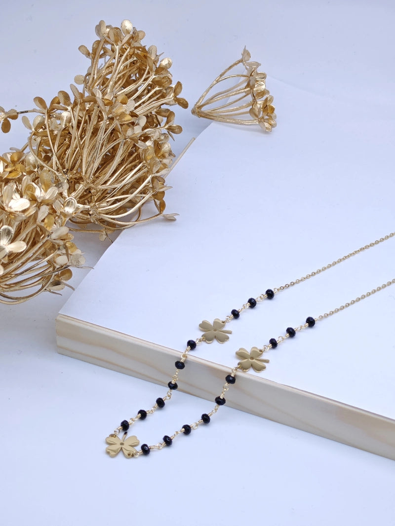 Collier en acier inoxydable - NOIR