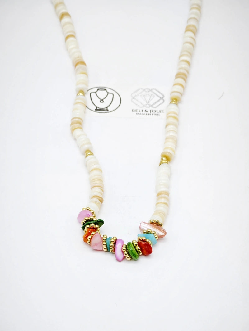 Collier en acier inoxydable - BLANC