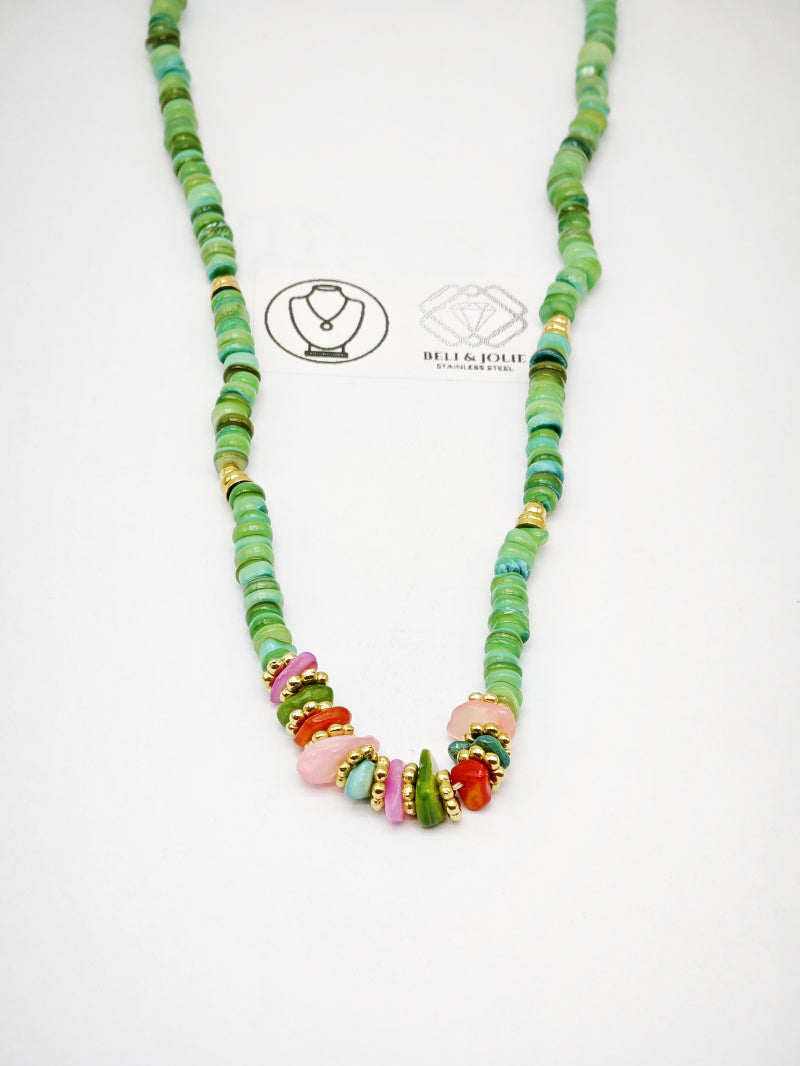 Collier en acier inoxydable - VERT