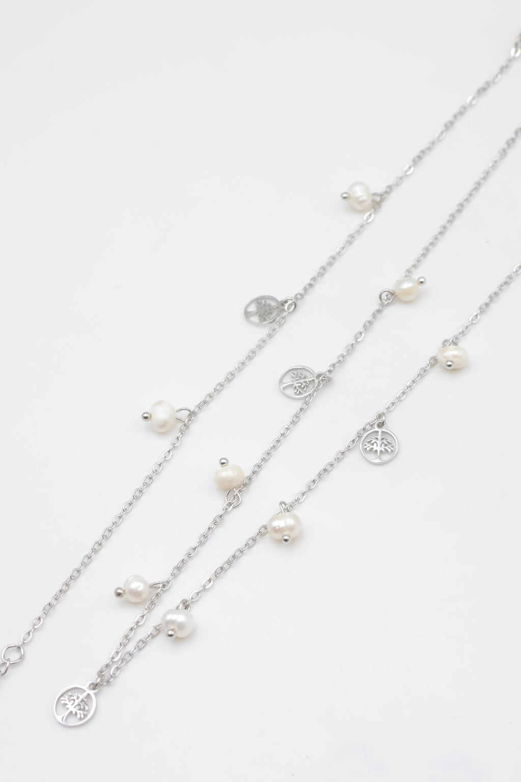 Parure de bijoux en acier inoxydable - ARGENT