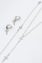 Parure de bijoux en acier inoxydable - ARGENT