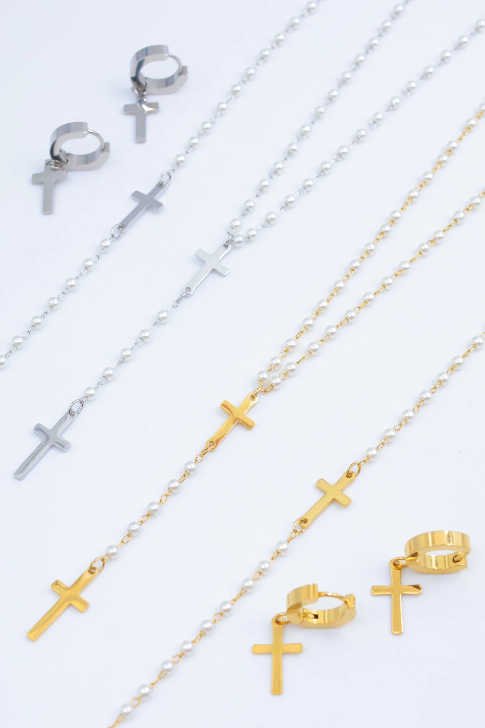 Parure de bijoux en acier inoxydable - DORÉ