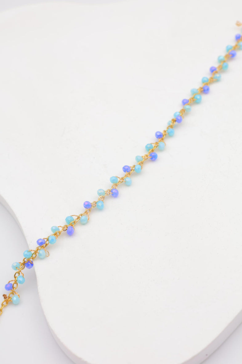 Bracelet en acier inoxydable - BLEU MARINE