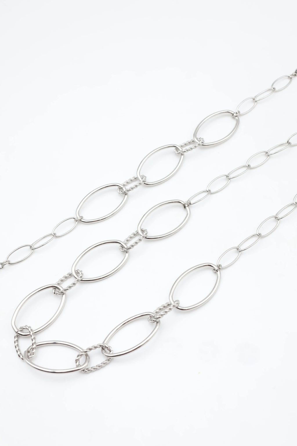 Parure de bijoux en acier inoxydable - ARGENT