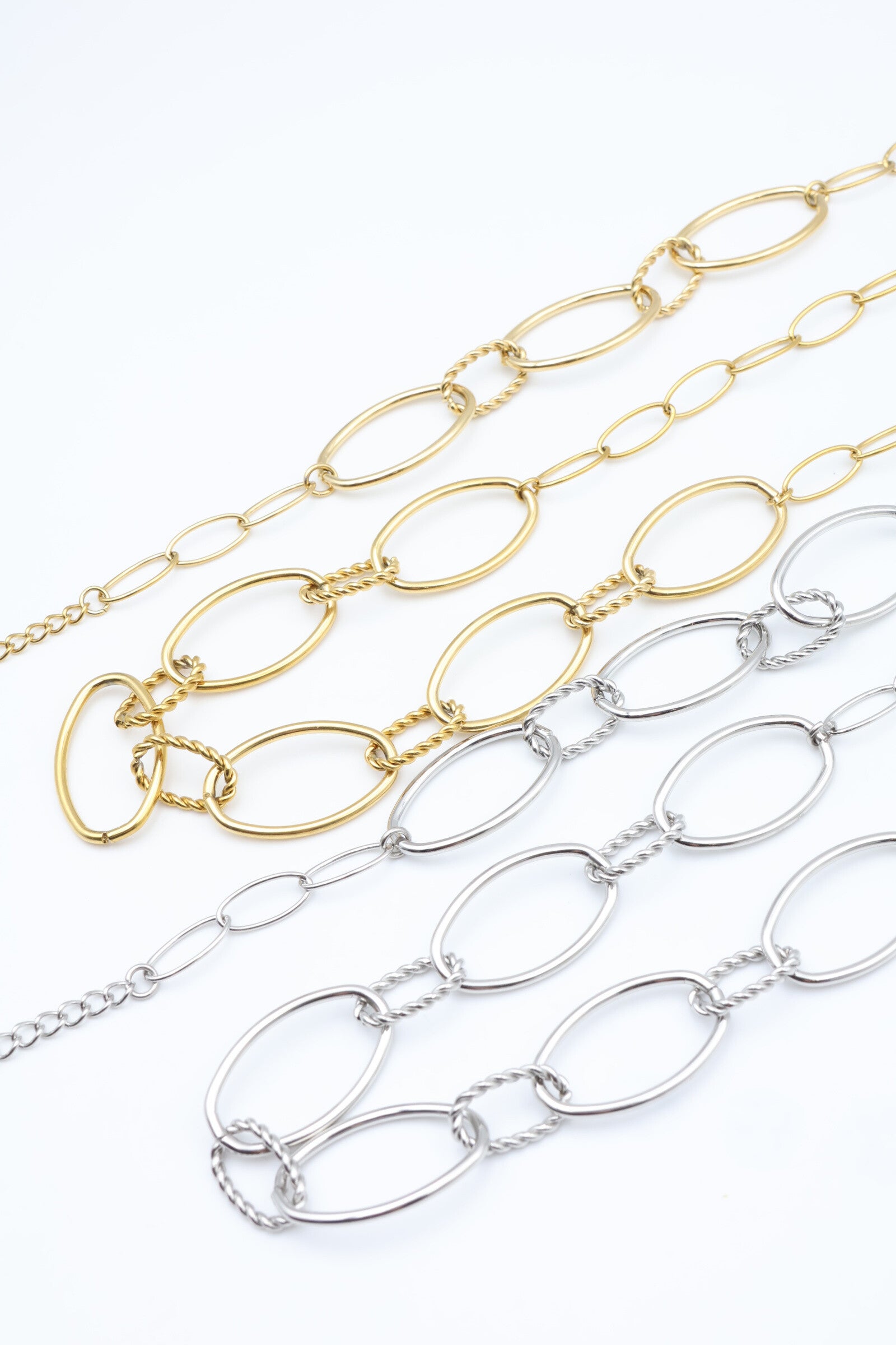 Parure de bijoux en acier inoxydable - DORÉ