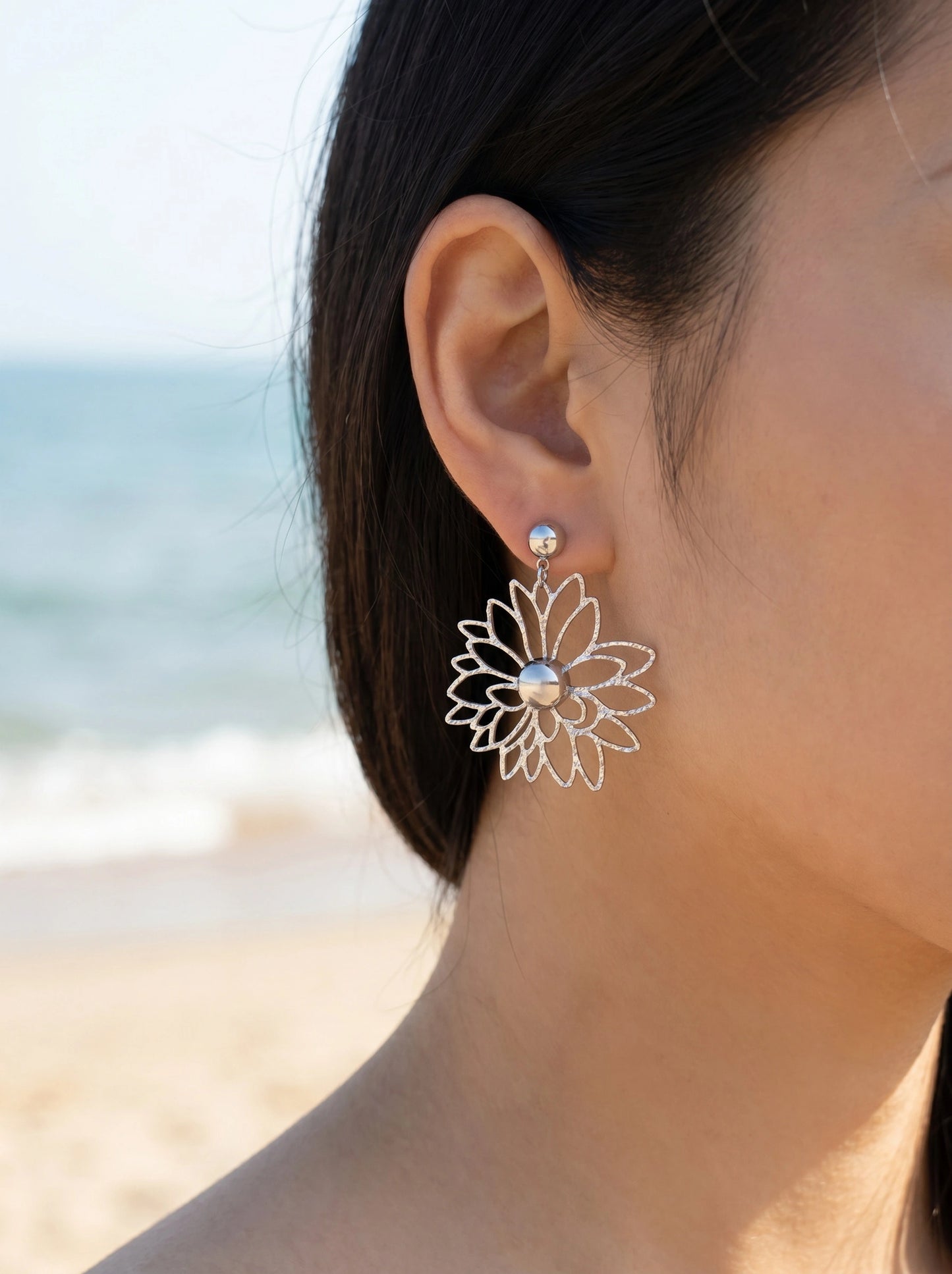 Boucles d’oreilles en acier inoxydable