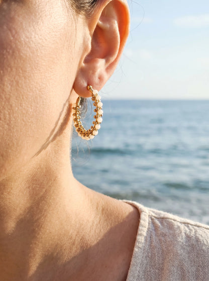 Boucles d’oreilles en acier inoxydable