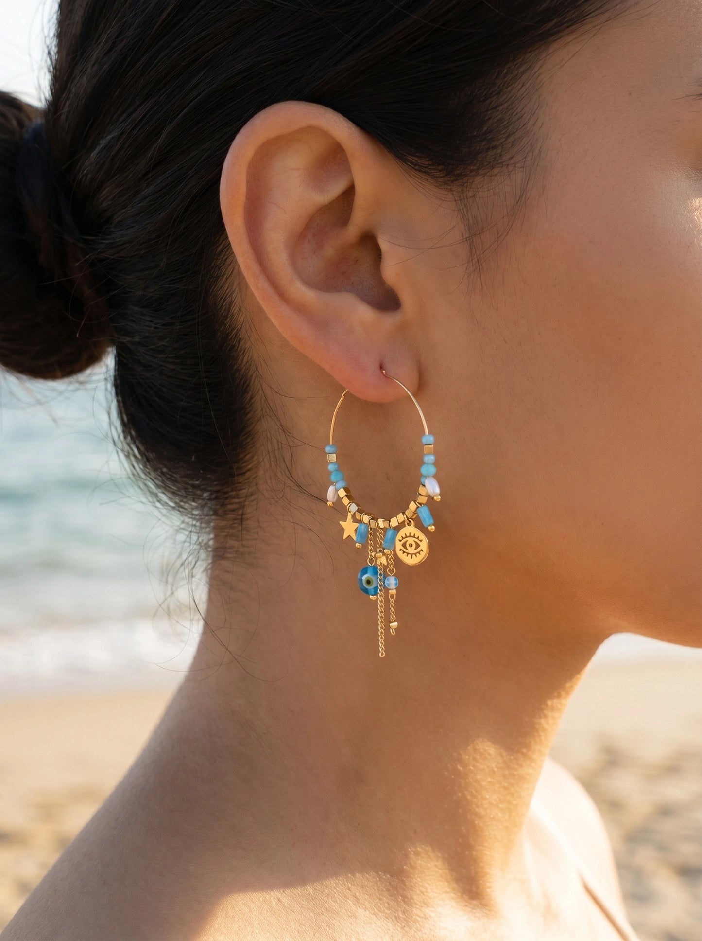 Boucles d’oreilles en acier inoxydable