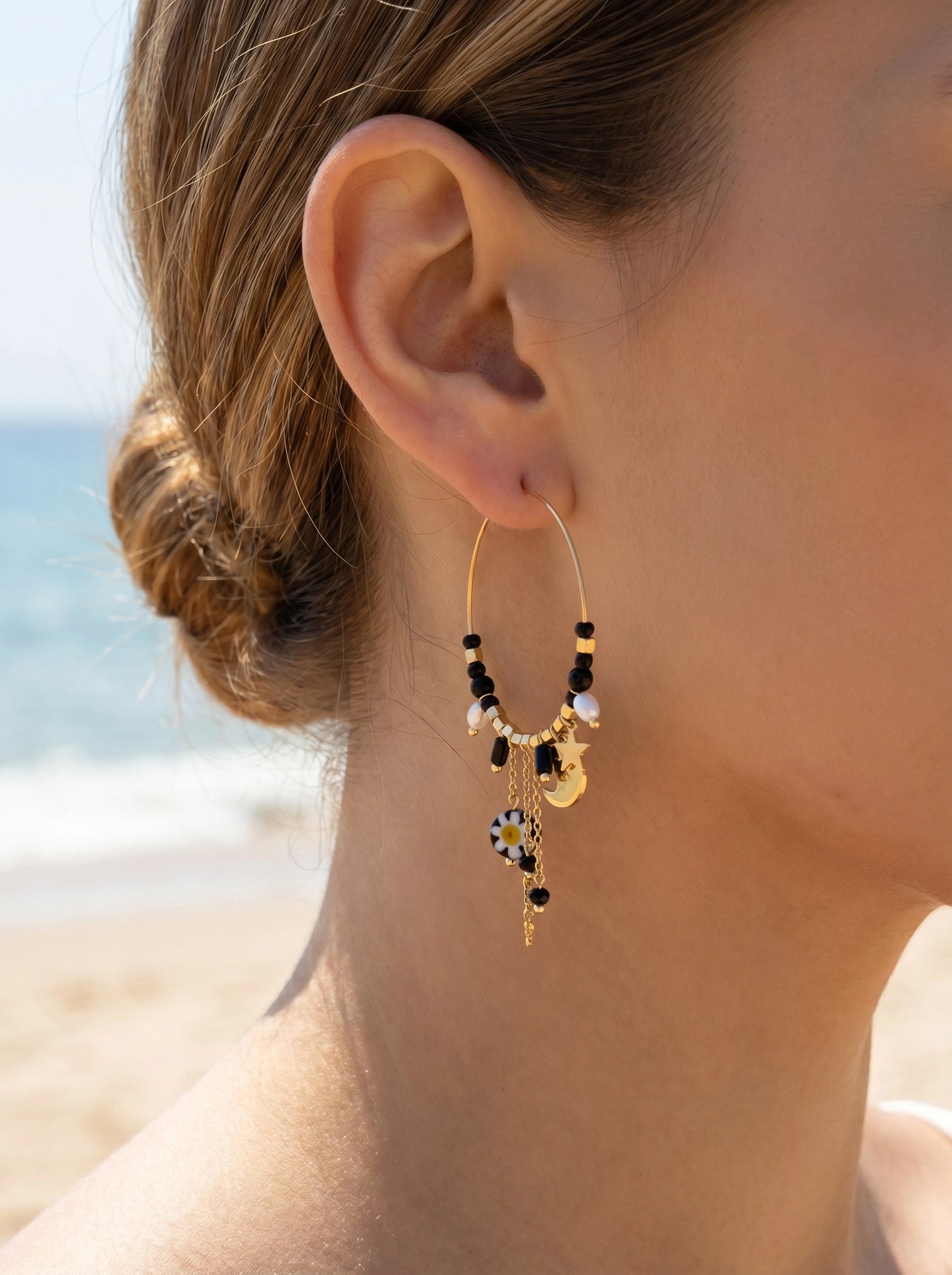 Boucles d’oreilles en acier inoxydable