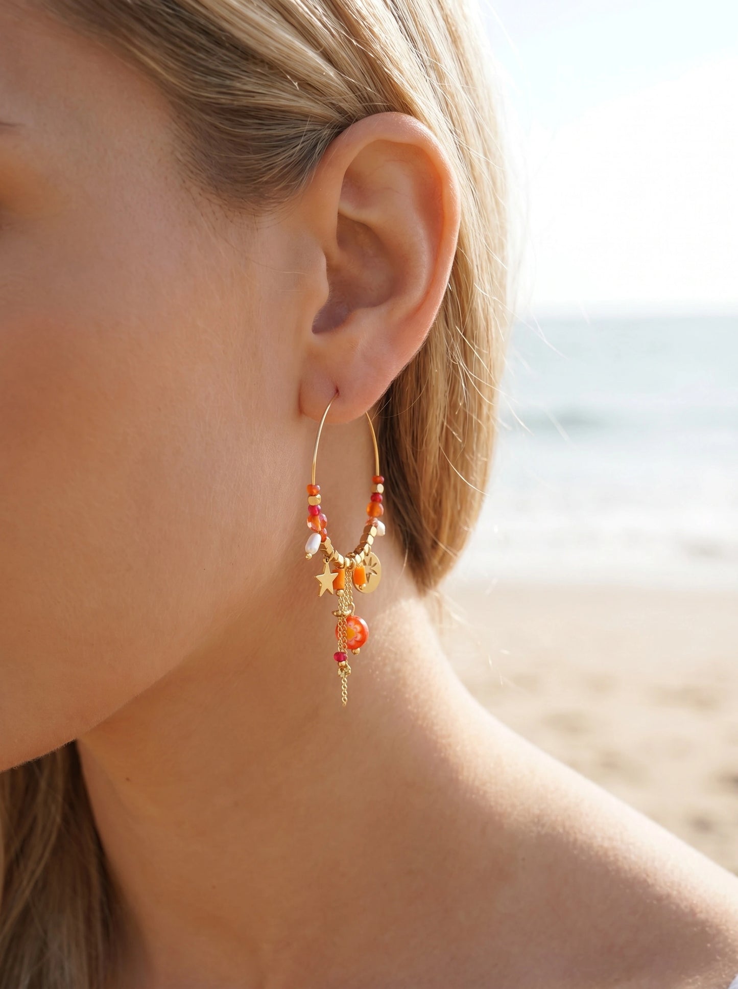 Boucles d’oreilles en acier inoxydable
