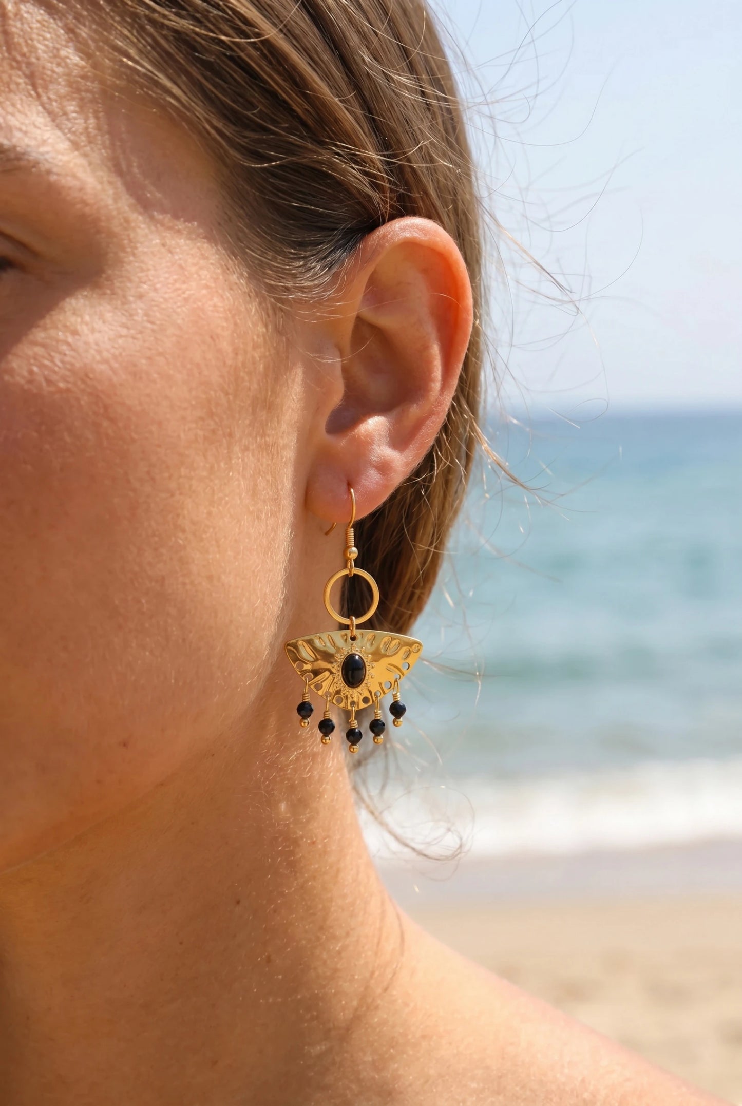 Boucles d’oreilles en acier inoxydable